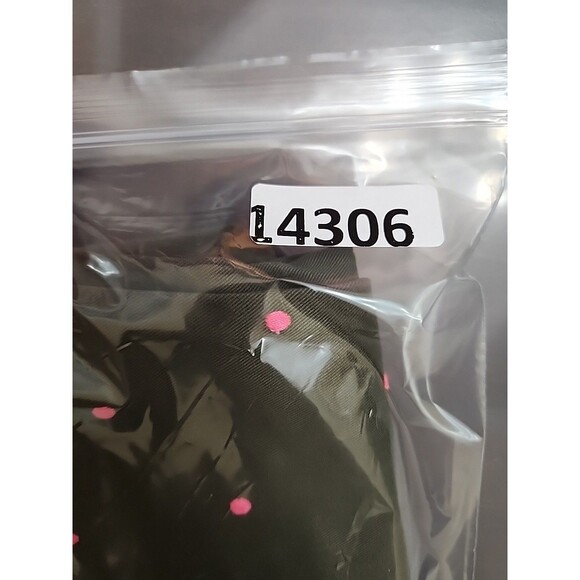 Boden Chino Straight Leg Pants Womens US 12 Green Pink Polka Dots Stretch NEW - Picture 8 of 8